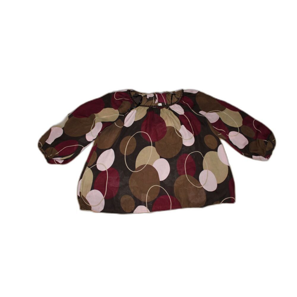 Signature by Larry Levine Abstract Print Blouse - Size XL